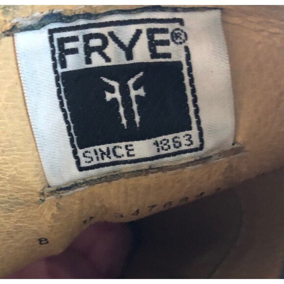 Frye Womens SZ 8B Distressed Harness Buckle Tall Brown Leather Riding Boots 16” - Picture 11 of 11